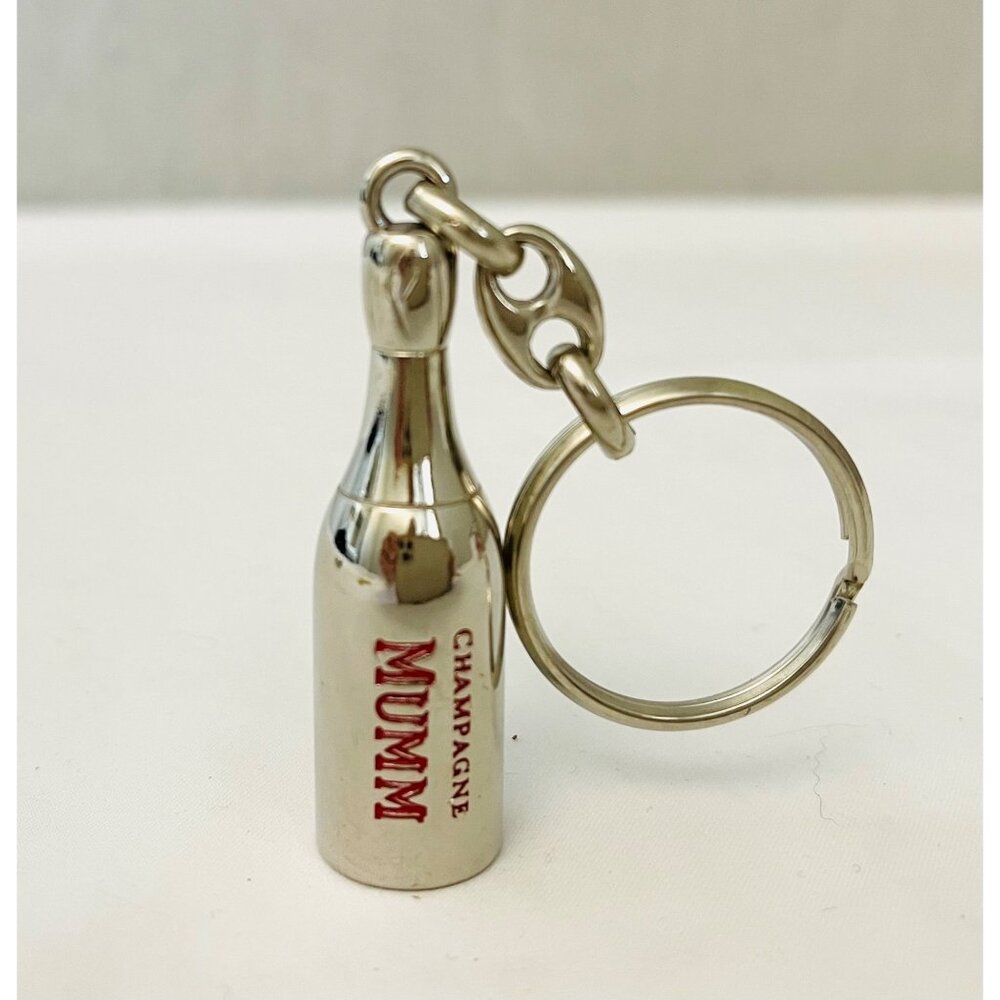 Mumm Champagne Miniature Bottle Keychain